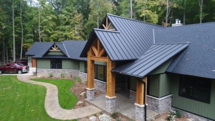 Metal Roof Home (IBP; Michigan and Indiana Roofing and Siding Supplier)
