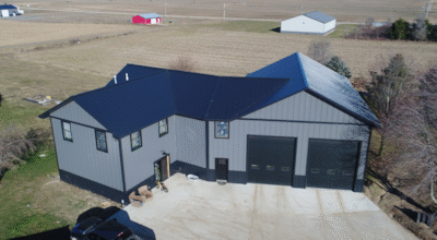 Metal Roof and Siding for Residential Barndominium (Jones, MI)