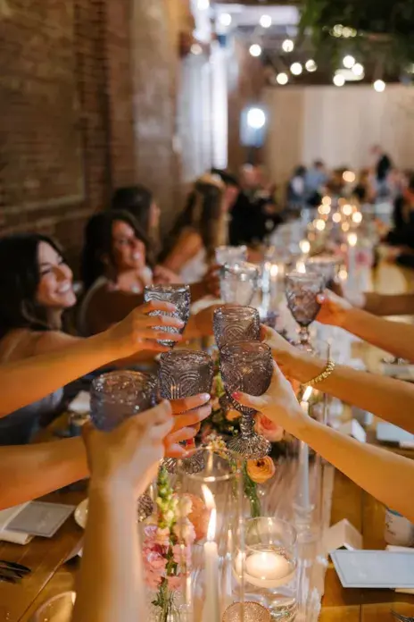 wedding-reception-cheers-goblets