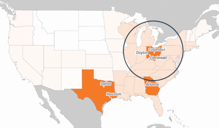 OFS Has Six Warehouses Across The USA