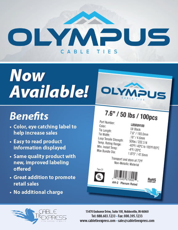 Olympus Private Label Cable Ties Flyer Cover