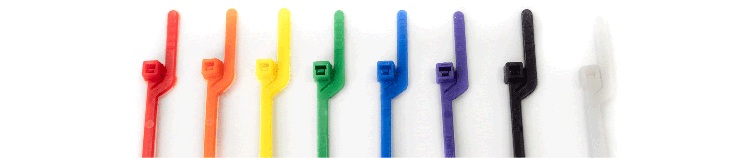 EZ Off Ties in a variety of colors by Cable Tie Express