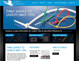 Cable Tie Express' New Website
