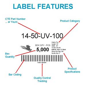 Cable Tie Shipping Label