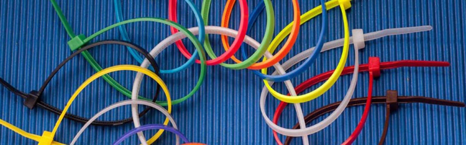 Colored Zip Ties on Natural Cable Tie