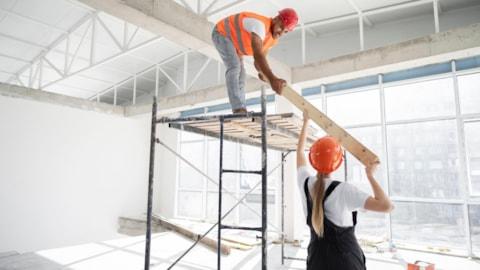 Scaffolding For Custom Home Build