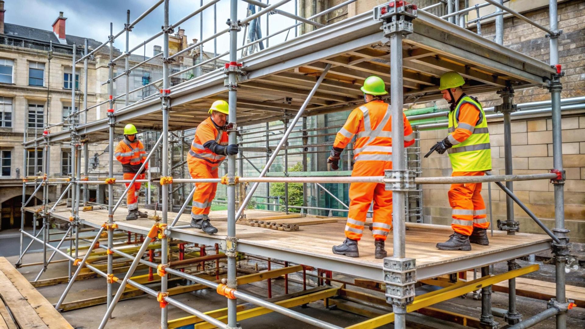 construction-workers-building scaffolding contractors