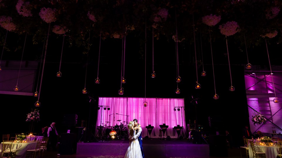 Berry Turner Wedding Reception Venue - Crane Bay Event Center in downtown Indianapolis